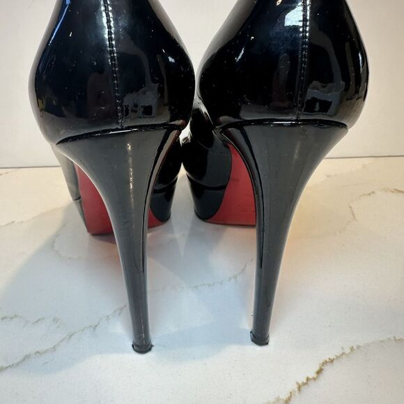 Christian Louboutin Classic black pumps Platform Size 38.5 - Picture 7 of 14